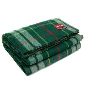 New Plaid Wool Blanket (Green)
