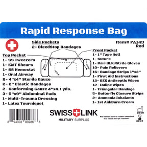 First Aid Rapid Response Kit | Black